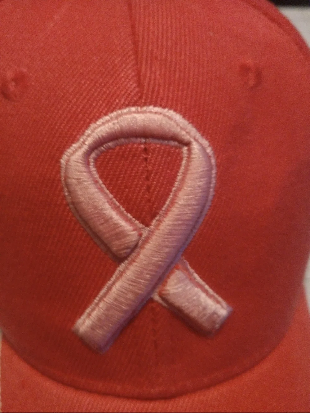 Pink Breast Cancer Ribbon Baseball Cap - Pink